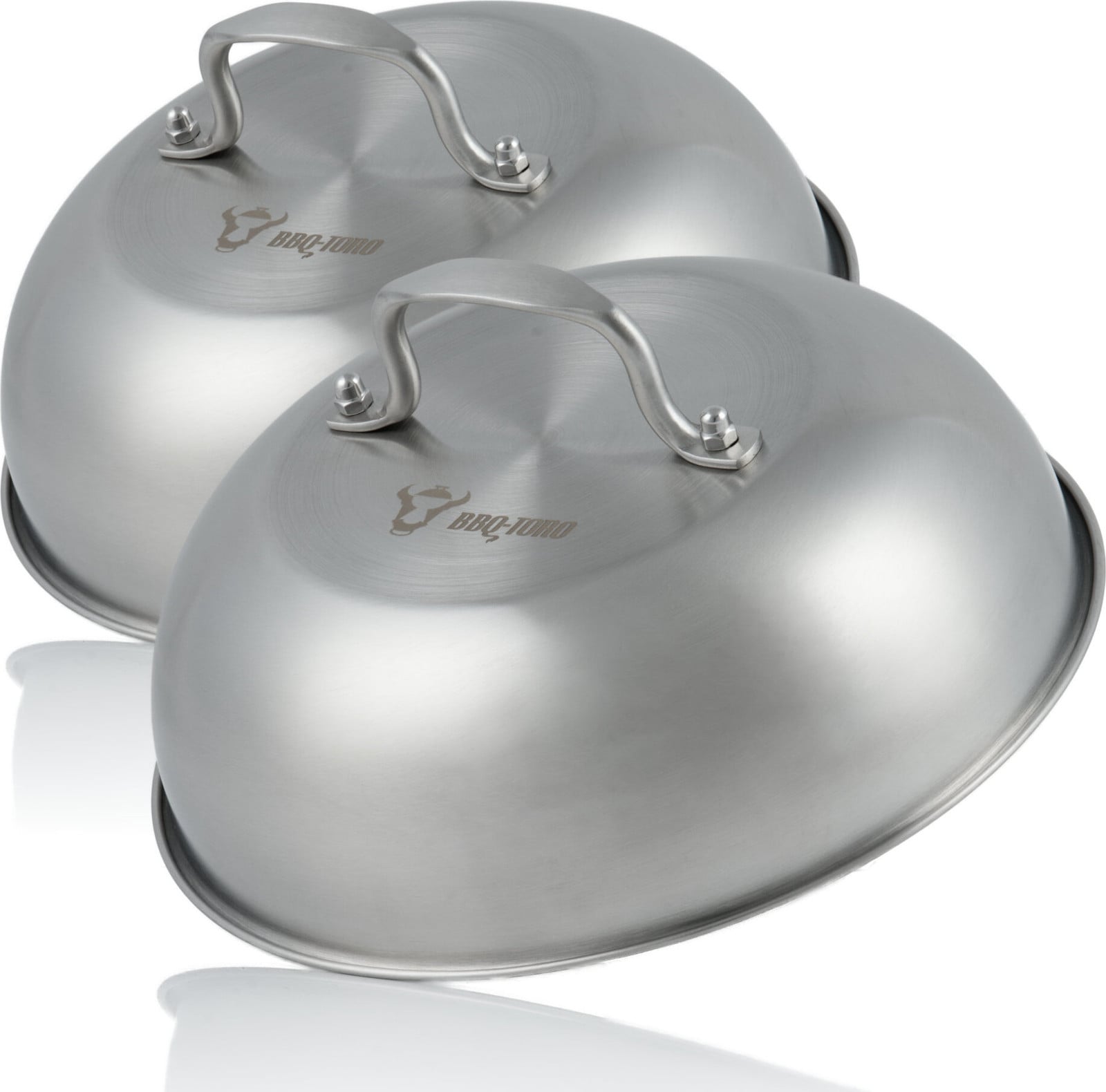 BBQ-Toro roestvrijstalen warmtebedekking, 2 stuks, Ø 23 cm