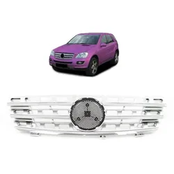 Kühlergrill chrom silber passend für Mercedes ML W164 05-08 Vormopf
