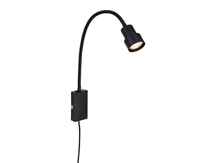 BRILONER - Lampe de lecture LED avec interrupteur marche/arrêt\, pivotante\, lampe murale\, lampe de chevet\, lampe de chevet\, lumière de lecture\, lampe de table de nuit\, 69x11\,5x6 cm\, noir