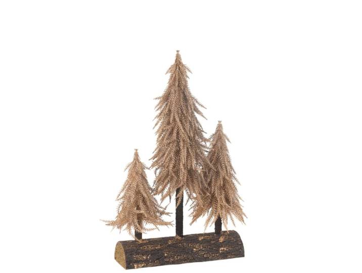 Sapins de noël artificiel en plastique cuivre 30x10x50 cm