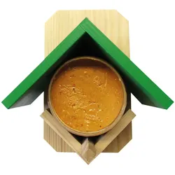 elles Holz-Häuschen für Erdnussbutter 4x1 Stück