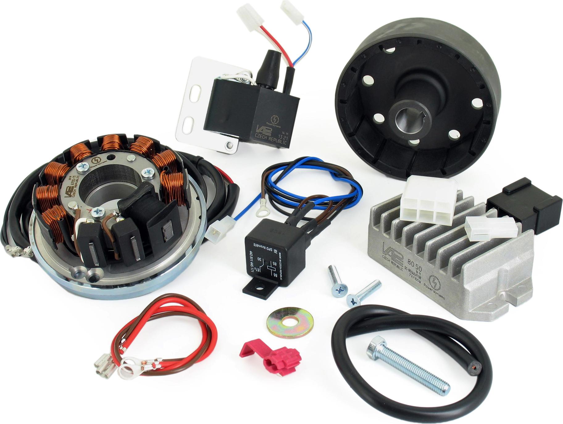 Lichtmagnetzündanlage Lichtleistung 6V 75W - IWL Pitty, SR56 Wiesel, SR59 Berlin, TR150 Troll