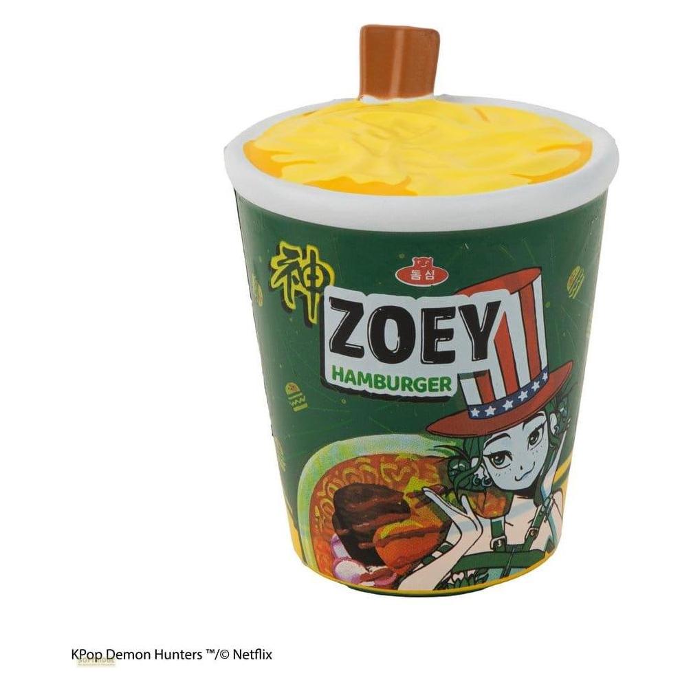 Cinereplicas KPop Demon Hunters figurine anti-stress Squishy Zoey Hamburger Noodles (CR2227)