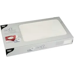 PAPSTAR soft selection Tischdecken 80 cm x 80 cm weiß