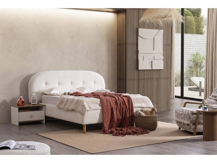 Xlmoebel Schlafzimmer-Set XLMOEBEL Schlafzimmermöbel aus Holz in modernem Design, (3-tlg), Made in Europa
