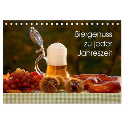 Biergenuss zu jeder Jahreszeit (Tischkalender 2027 DIN A5 quer), CALVENDO Monatskalender