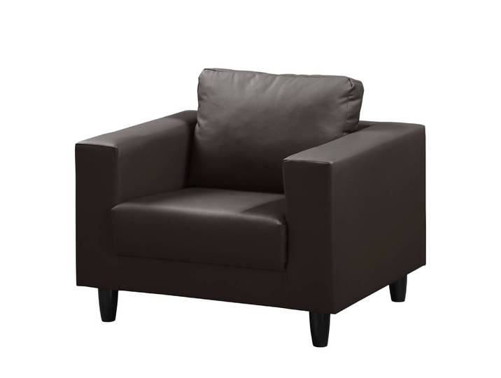Sessel Bexwell I Braun/Dunkelbraun Kunstleder Madara 90 x 78 x 75cm