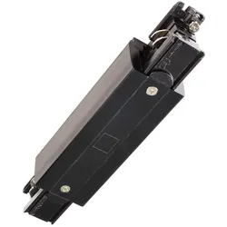 Deko-Light Zubehör für 3-Phasen-Schienensystem D LINE - elektrischer Längsverbinder mit Einspeisemöglichkeit links-rechts, Schwarz D-710044