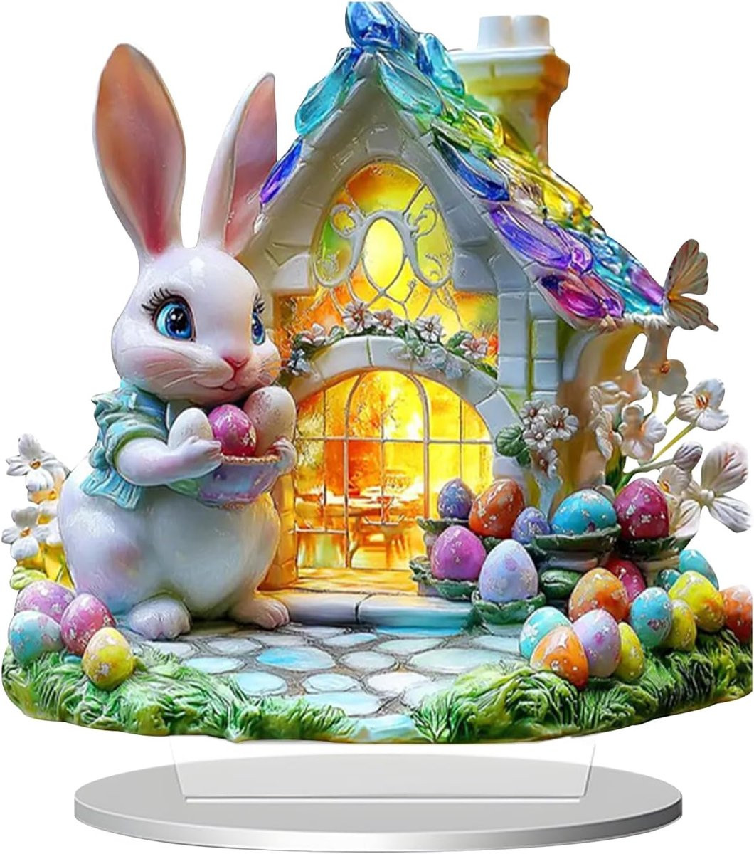 Easter Bunny Figuur voor Lente en Pasen Decoratie van ShopVlot