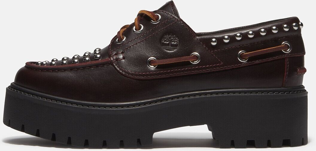 TIMBERLAND Derbies compensées, en cuir, avec studs, STONE STREET BOAT SHOE