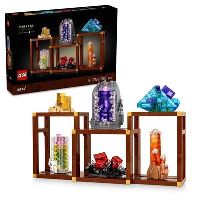 LEGO Ideas 21362 Mineraliensammlung, DIY Modellbau Set für Erwachsene