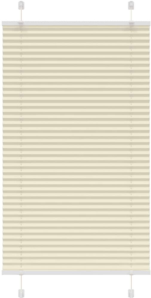 vidaXL Store plissé crème 80x150 cm largeur du tissu 79,4 cm polyester