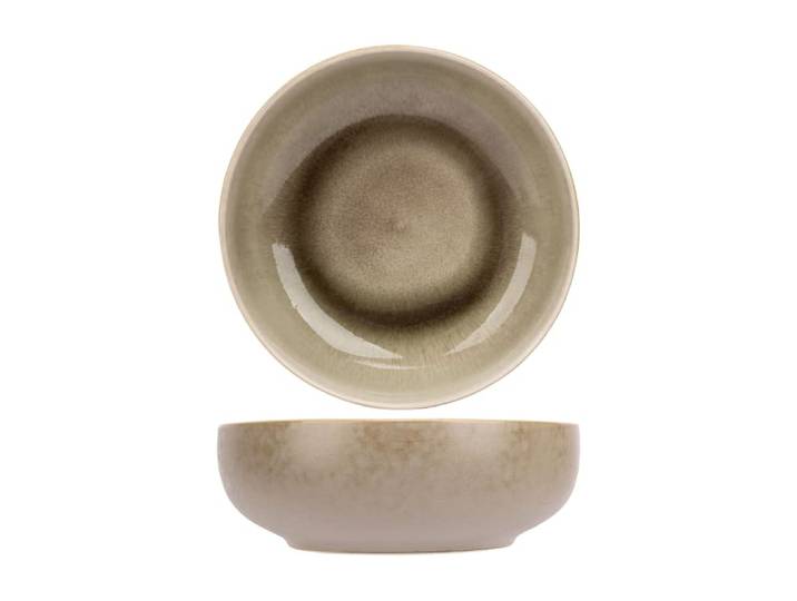 Lot de 4 Bols en Céramique, vert, D 16,5xh 5,5 cm