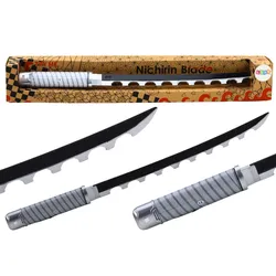 Nichirin-Samurai-Schwert, batteriebetrieben, bequemer Griff, schwarzer Klang