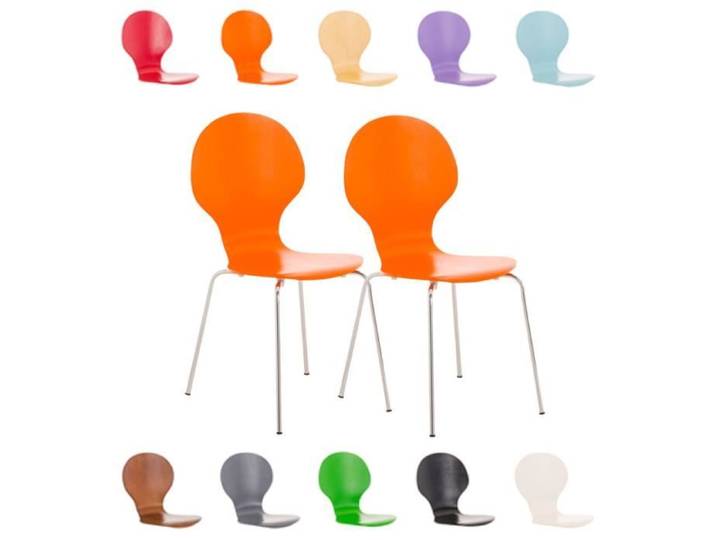-CLP-Lot de 2 chaises empilables en bois Diego-Array