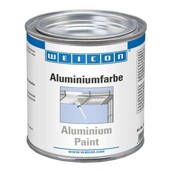 WEICON Aluminiumfarbe, Korrosionsschutz aus Aluminiumpigmentbeschichtung, 375 ml (15002375)