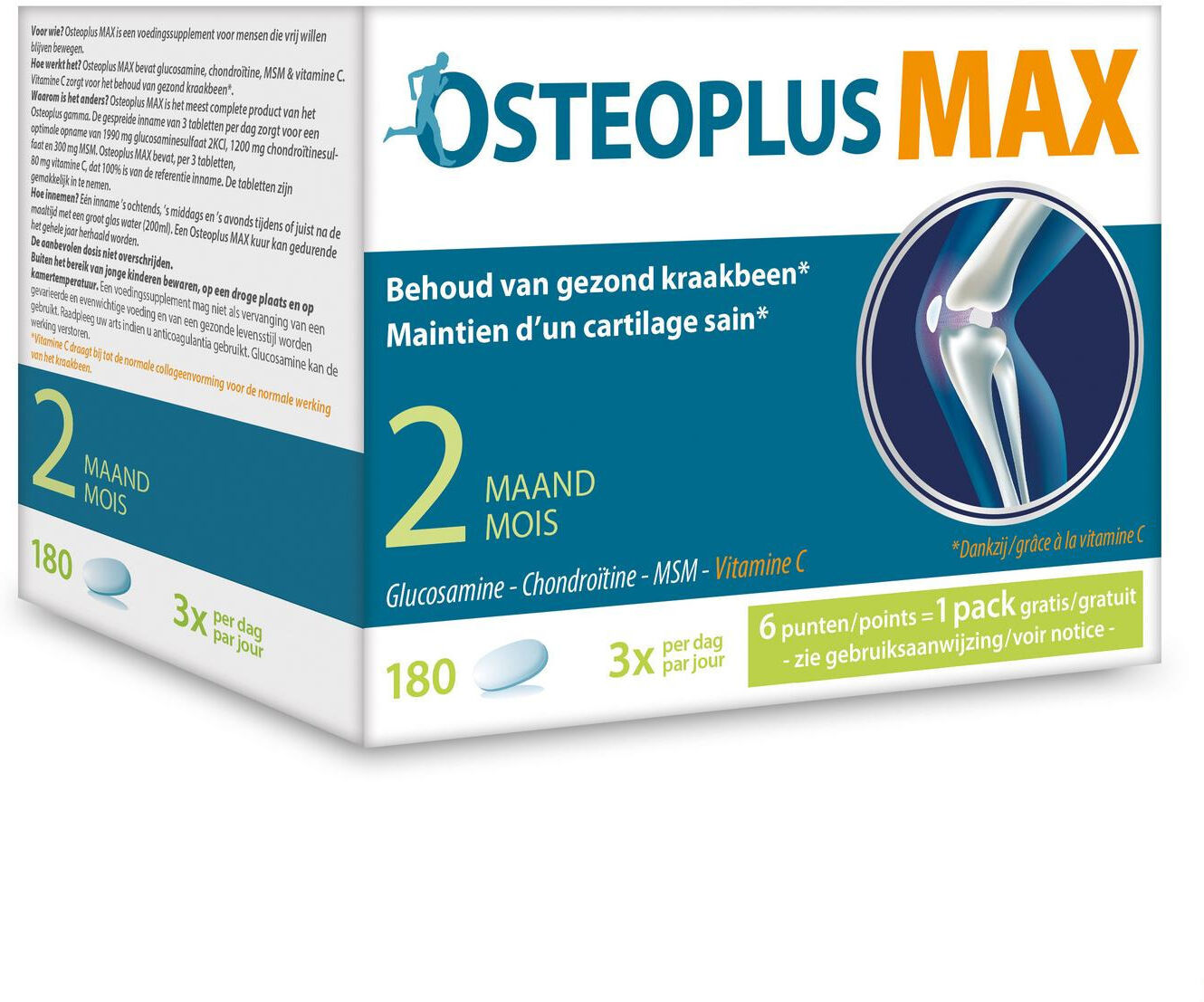 Osteoplus Max  2 Mois 180 Comprimés
