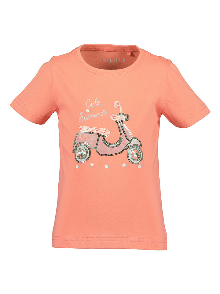Blue Seven Shirt in Apricot - 116