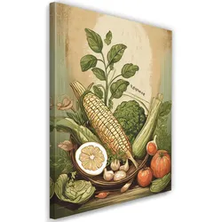 WANDBILD gemüse essen küche