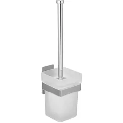 Wenko, Toilettenbürste, WC-Garnitur Genova weiss, matt Metall