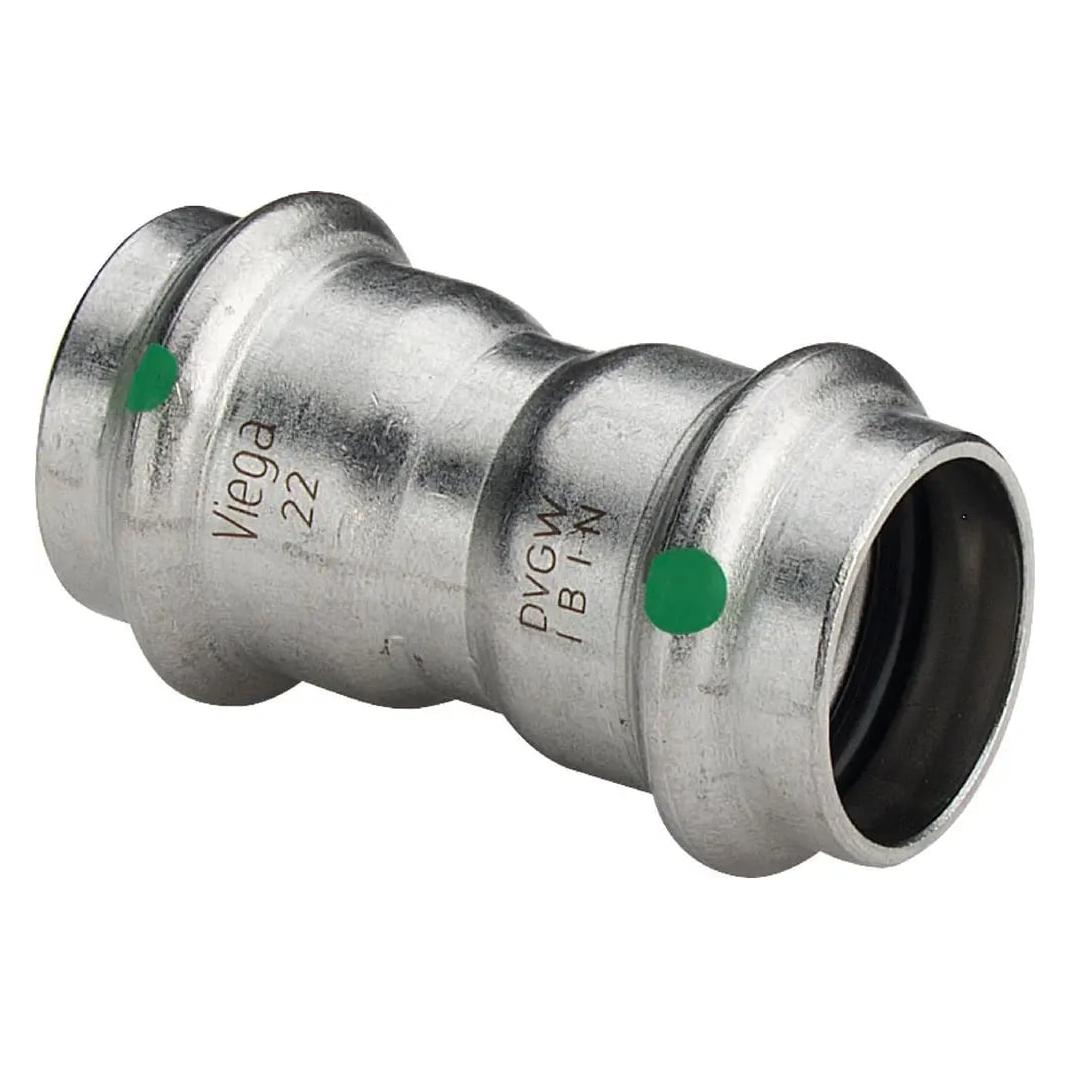 Viega Sanpress Inox Persfitting met 2 aansluitingen (Pressverbindung) (436186)