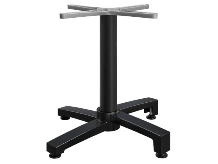 GGMMÖBEL Benicio Bistro Tischgestell 4 Fuß Fuß: Ø 69 cm Säule 7,6 x 78 cm Schwarz Tischgestell Aluminium, Gastro Tischgestell