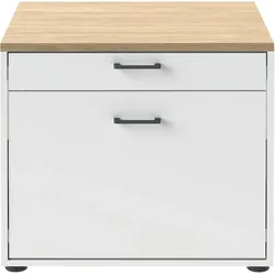 Tchibo - Waschmaschinenunterschrank »Solea« mit Wäschekorb-Auszug und Schublade - 67x60x60cm - anthrazit -