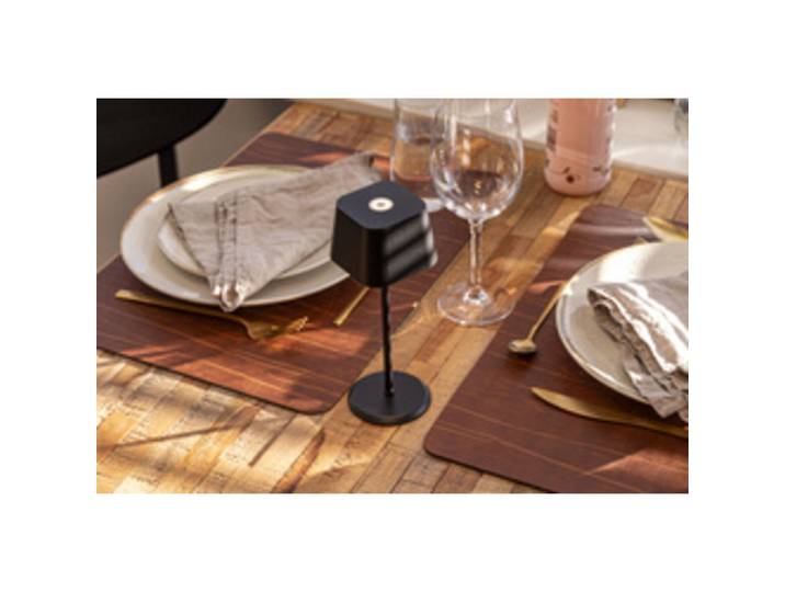 Lampe de table LED rechargeable MALTE, noir