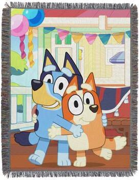 Bluey Woven Tapestry Throw Blanket