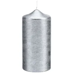 Kopschitz Kerzen Kerzen Stumpenkerzen Perlmutt Grau, 150 x 60 mm, 4 Stück