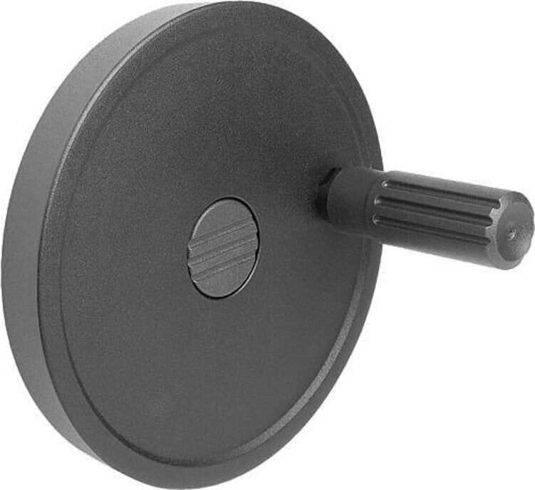 KIPP Handrad D1=100 Form E Aluminium schwarz Thermoplast (K1521.100101)