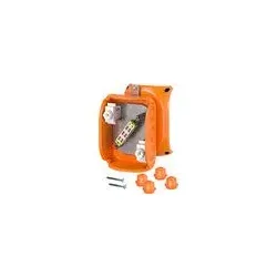 Hensel 62000448 Kabelabzweigkasten mit Funktionserhalt, 1,5-4 qmm, 5polig, Thermoplast, ein abgesicherter Abzweig FK 1604 1F