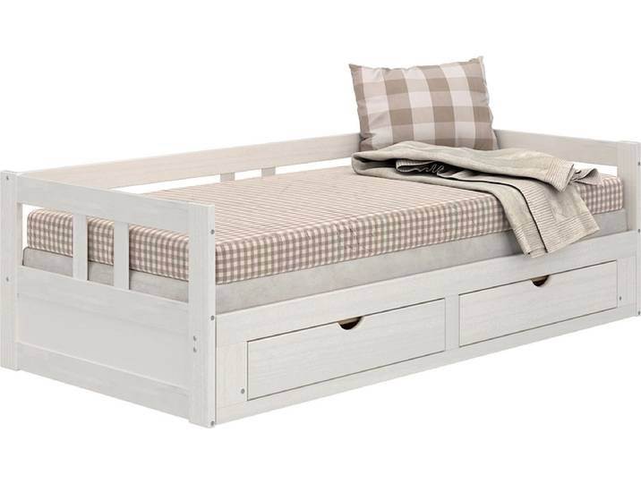 Doppelbett NIVIO 90x200cm weiss