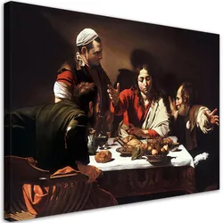 WANDBILD abendmahl in emmaus caravaggio