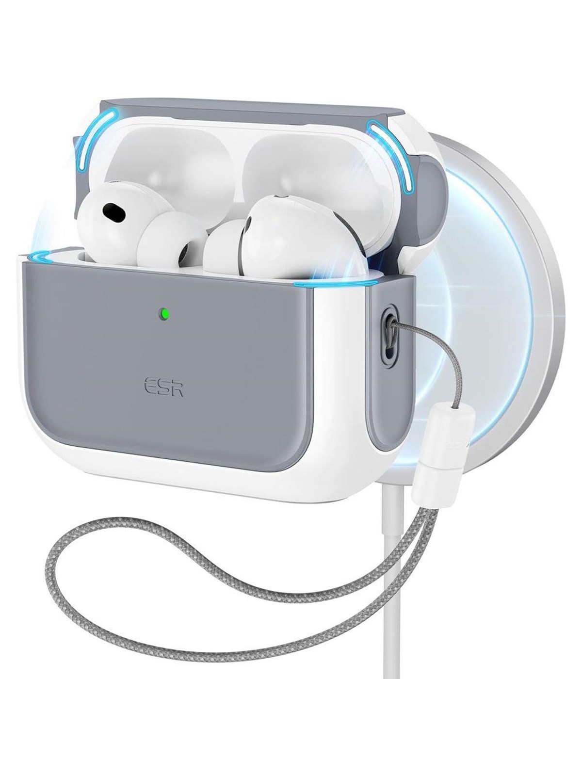 ESR Orbit HaloLock MagSafe case for AirPods Pro 3 - white