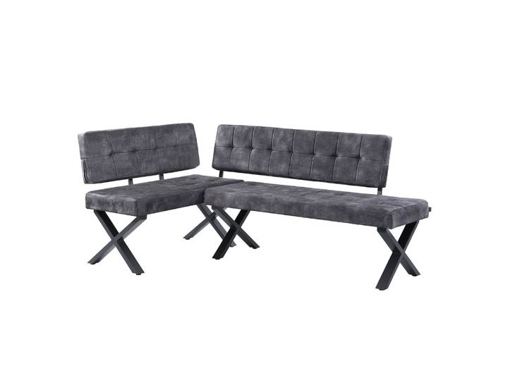 Eckbank EKA - Modulare Eckbank mit X Gestell beidseitig montierbar