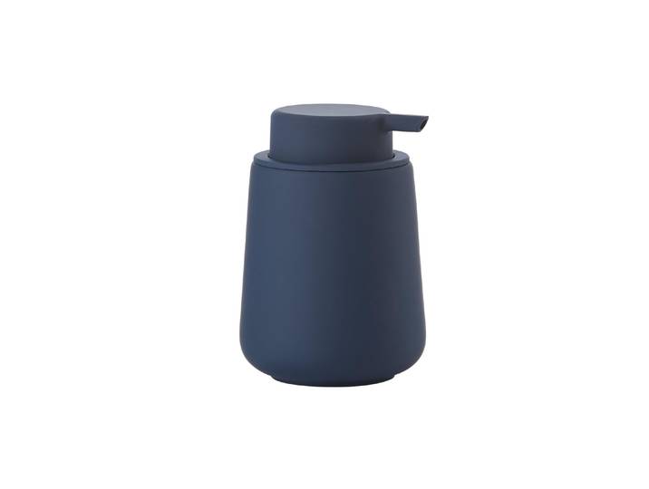 Seifenspender ZONE DENMARK Nova One 250 ml , blau, B:8cm H:11,5cm, Steinzeug, Dosierspender, Seifenspender