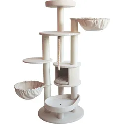 NOBBY Kratzbaum "FIDA small cream-leinenoptik 58 x 58 x 141 cm
