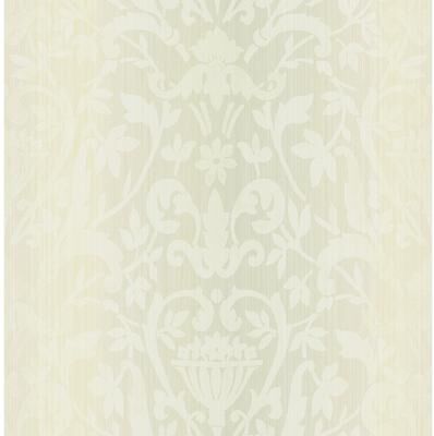 Seabrook Designs Alba Linen Damask Unpasted Wallpaper