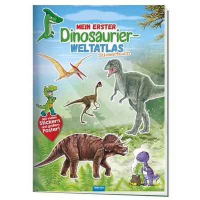 Trötsch Stickerbuch Mein erster Dinosaurier Weltatlas