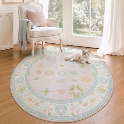 Bluebell Boho Oushak Area Rugs, Colorful Indoor Non-Slip Rugs, Washable, Soft