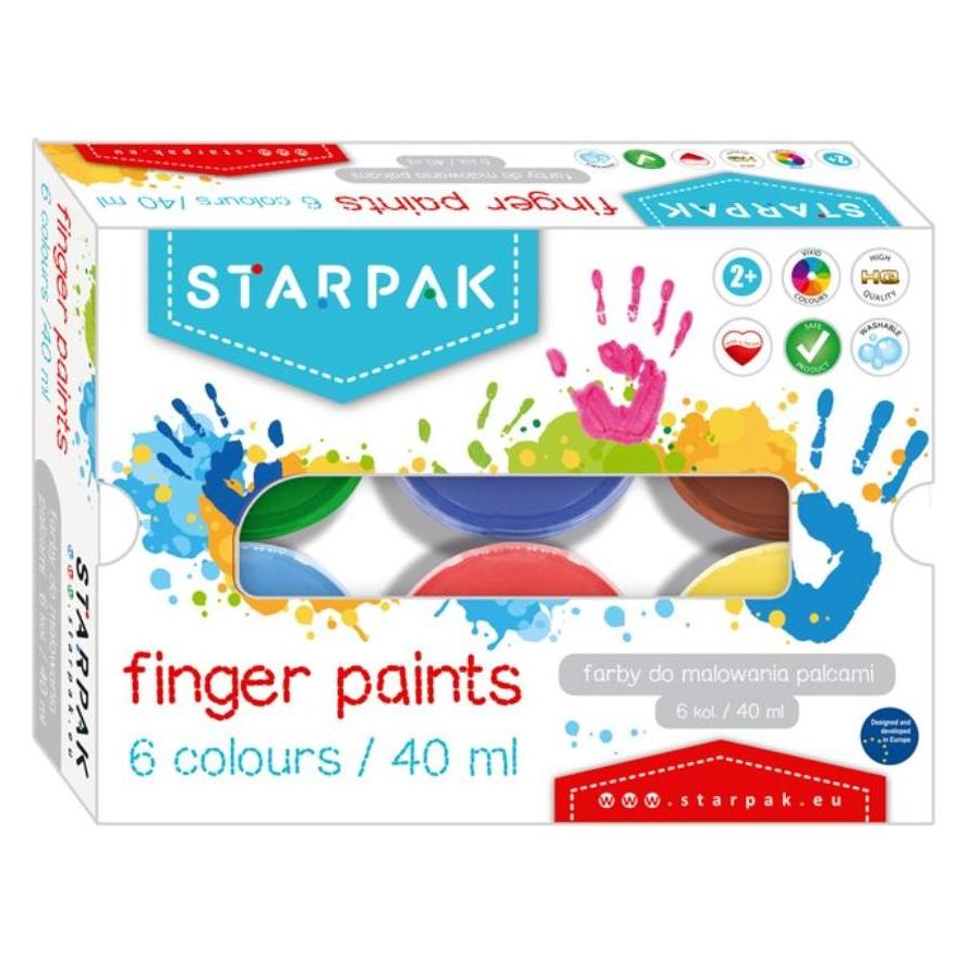 Starpak FINGERFARBEN 6 FARBEN 40ML 448008 (40 ml) (FDM PALC)