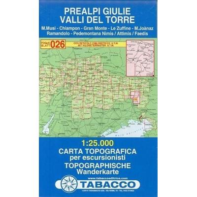 Prealpi Giulie. Valli del Torre 1:25.000, Karte von , Tabacco Editrice, 978-88-8315-026-5
