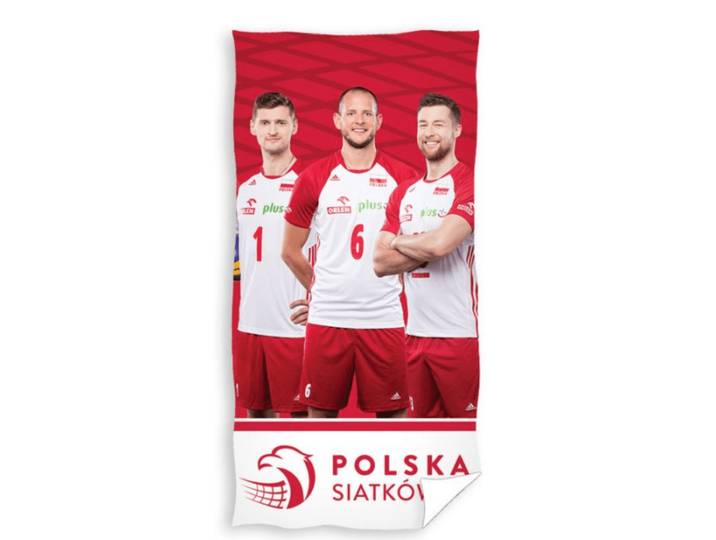 Carbotex strandlaken Polen 70 x 140 cm rood