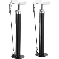 VEVOR 2 Stk.Ausziehbares Stützenset Wohnmobile 2,27 t Jeder, Höhenverstellbar 500–1230 mm Stützung, 2 mm Dicke Stahlrohre für Anhänger, Wohnmobile usw. Silber Wohnwagen-Zubehör Wahrung der Stabilität