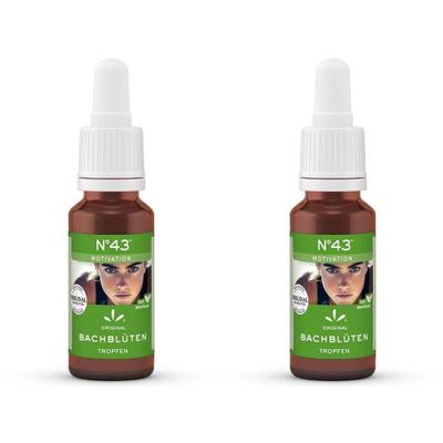 Bachblüten Nr.43 Motivation Tropfen 2x 2x20 ml zum Einnehmen