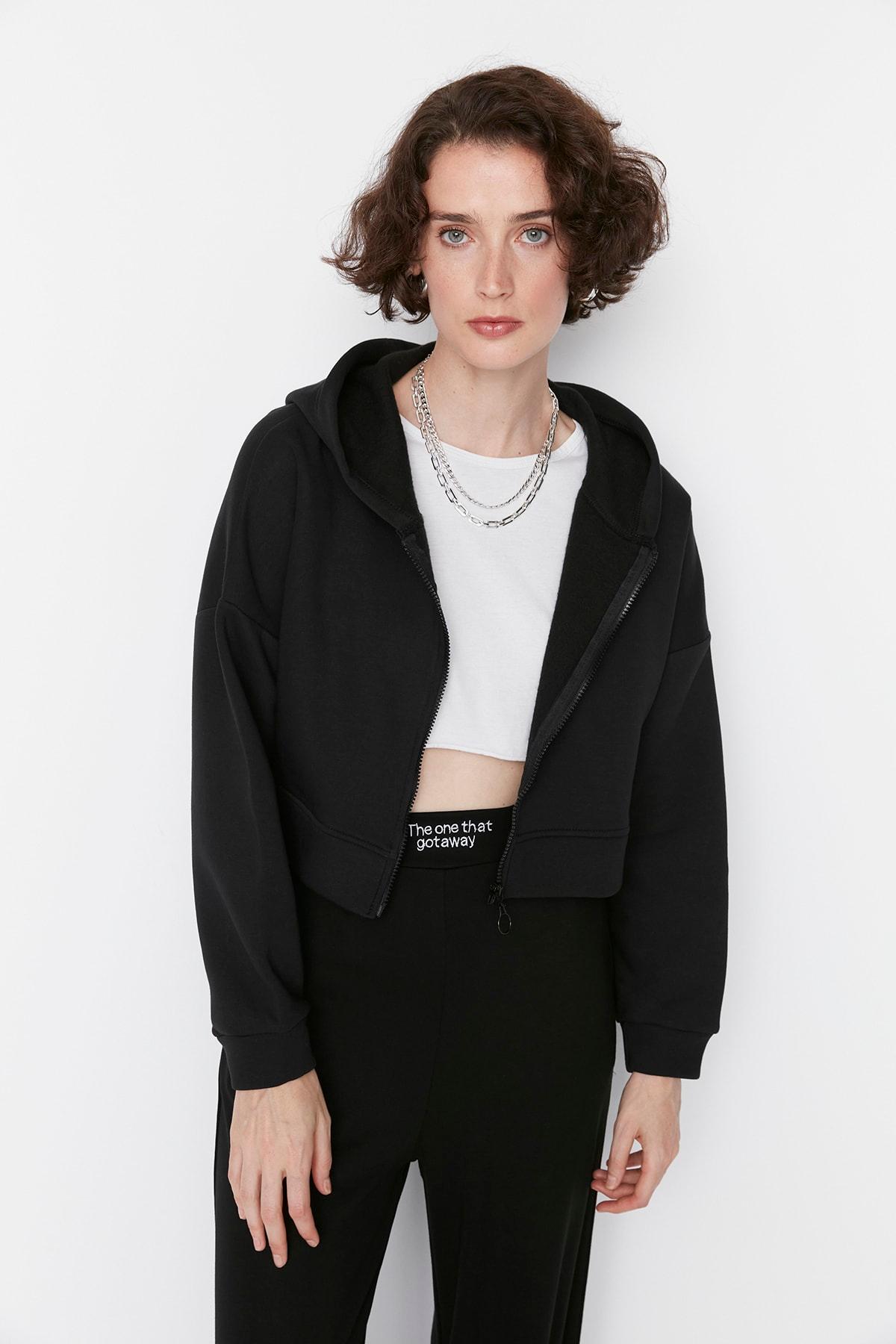 Trendyol Femmes/Filles Encapuchonné Bras bas basique Sweat-shirt