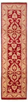 ECARPETGALLERY Hand-knotted Peshawar Oushak Red Wool Rug - 2'7 x 9'7