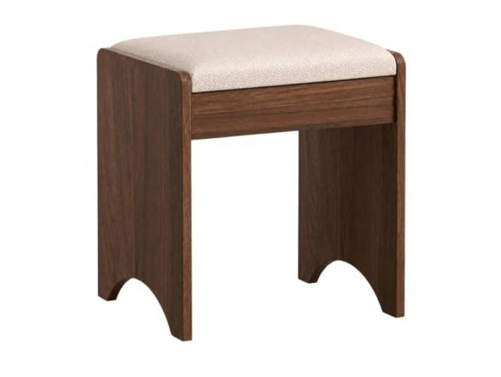 WSJJXS Hocker mit Verstecktem Stauraum und Gepolsterter Sitzfläche Mehrschichtiges Holz, E0 Platte, Platzsparend, Einfache Montage(Brown,Style C)