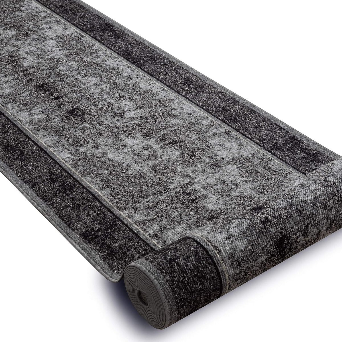 Modern Grijs Loper Tapijt voor Keuken of Gang, Antislip en Duurzaam, 67 x 100 cm